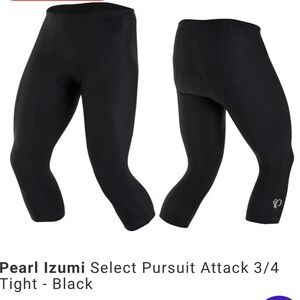 Pearl Izumi Men's Select Pursuit Black Padded Cycle Tights Size L NWT